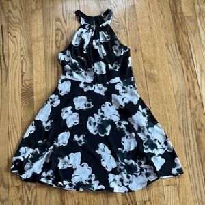 Express floral, a-line mini dress